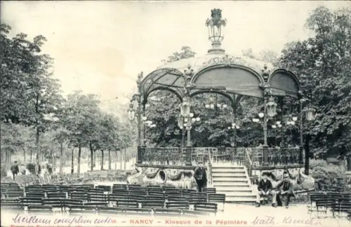 Ak Nancy Meurthe et Moselle,  Kiosque de la Pépinière