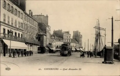 Ak Cherbourg Octeville Manche, 30.  Quai Alexandre III