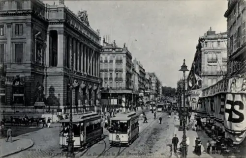 Ak Marseille Bouches du Rhône, Straßenansicht, Straßenansicht