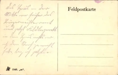 Ak Machault Ardennes, Rathaus