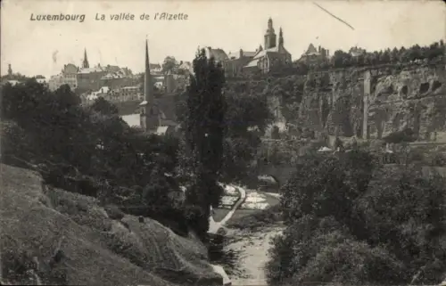 Ak Luxembourg Luxemburg, Fort Thüngen, Trois Gland, Drei Eicheln, Dräi Eechelen,  La vallée de l'