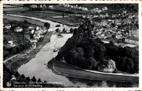 Ak Echternach Luxemburg,  Kleine Luxemburger Schweiz, Blick vom Ernzerberg