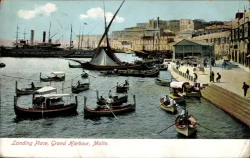 Ak Valletta Malta, Landing Place, Marina, Grand Harbour, Hafenpartie