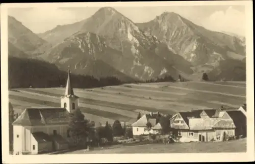 Ak Ždiar Vysoké Tatry Hohe Tatra Slowakei, Teilansicht mit Kirche