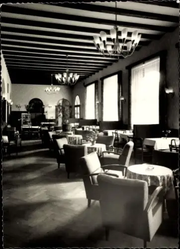 Foto Ak Zeitz im Burgenlandkreis, HO Kurgarten, Speisesaal