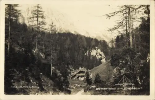 Foto Ak Aflenz Steiermark, Alpenwirtschaft zum Schwabenbartl