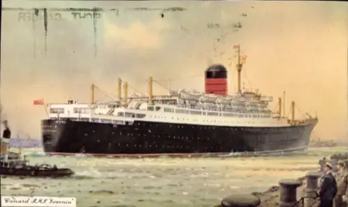 Ak Cunard Line, Passagierschiff RMS Ivernia