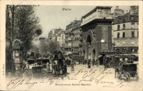 Ak Paris X, Boulevard Saint-Martin