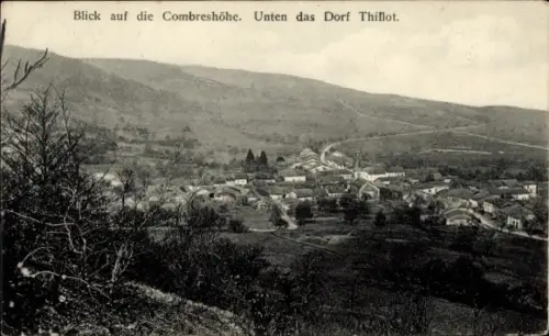 Ak Le Thillot Lothringen Vosges, Combreshöhe, Dorf Thillot