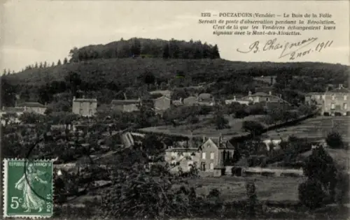 Ak Pouzauges Vendée, Gesamtansicht