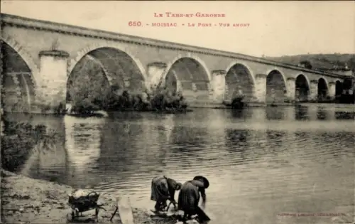 Ak Moissac Tarn et Garonne, Brücke