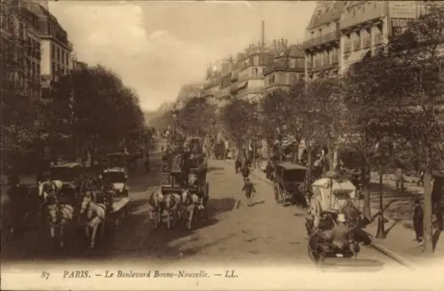 Ak Paris II Bourse, Boulevard Bonne-Nouvelle