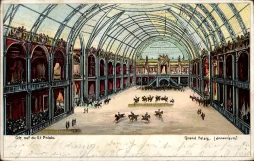 Ak Paris VIII Élysée, Grande Nef, das große Kirchenschiff, des Grand Palais, Weltausstellung