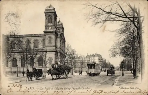Ak Paris VII, Kirche Saint-François-Xavier