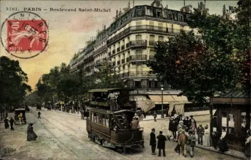 Ak Paris V, Boulevard Saint-Michel