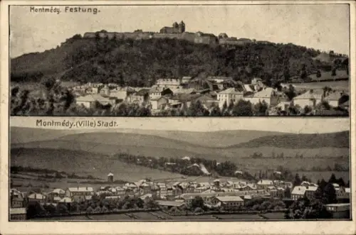 Ak Montmédy Lothringen Meuse,  Festung, (Ville) Stadt