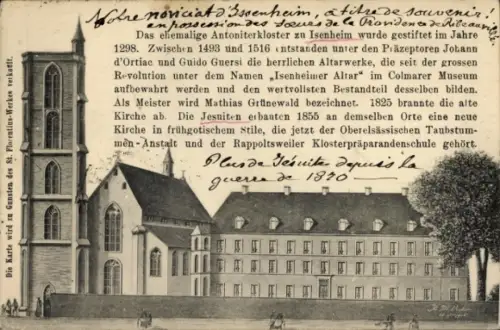 Ak Issenheim Isenheim Elsass Haut Rhin, Antoniterkloster