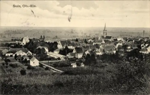 Ak Soultz Sulz Elsass Haut Rhin, Gesamtansicht