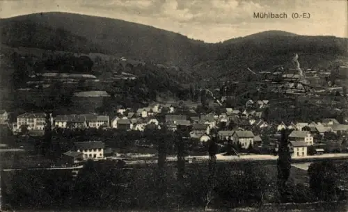 Ak Mühlbach im Münsterthal Muhlbach sur Munster Elsass Haut Rhin, Gesamtansicht