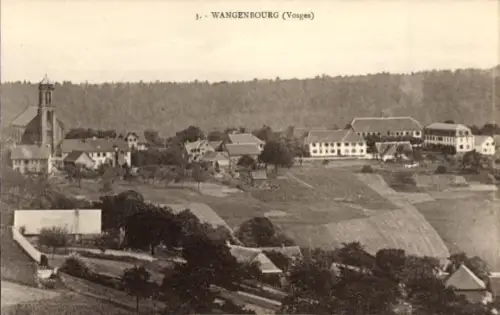 Ak Wangenbourg Vosges,  Hôtel Wangenbourg, Dorfkirche, Panorama
