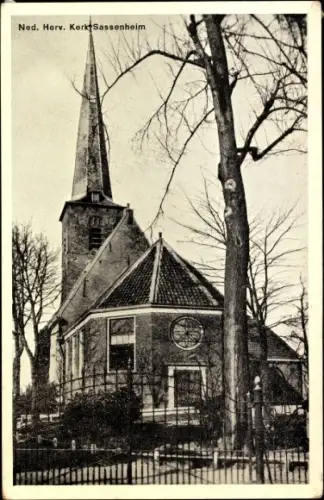 Ak Sassenheim Südholland, Ned. Herv. Kerk