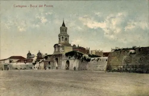 Ak Cartagena Kolumbien, Boca del Puente