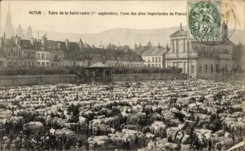 Ak Autun Saône-et-Loire, Messe Saint Ladre