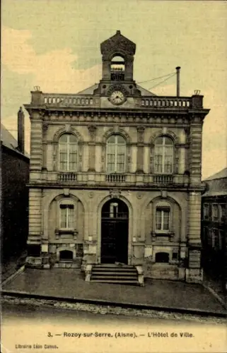 CPA Rozoy sur Serre Aisne, Hotel de Ville
