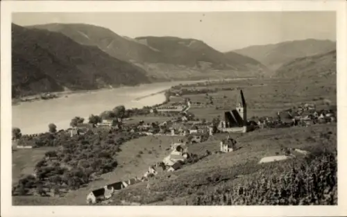 Ak Weißenkirchen an der Donau Wachau Niederösterreich, Gesamtansicht