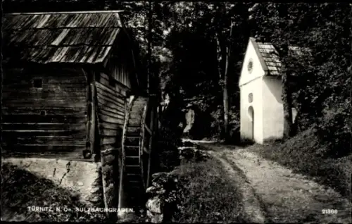 Ak Türnitz in Niederösterreich, Sulzbachgraben, Wassermühle