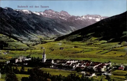 Ak Radstadt in Salzburg,  Panorama, Tauern