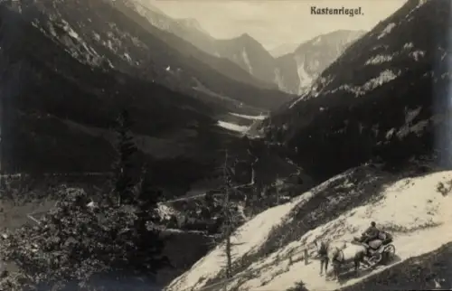 Ak Kastenriegel Gußwerk Steiermark, Berglandschaft, Bergstraße