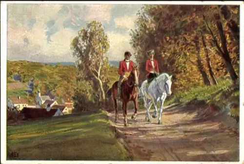 Künstler Ak Hey, P., Vier Jahreszeiten, Herbst, Reiter