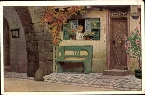 Lied Künstler Ak Hey, Paul, Die Lore am Tore, Volksliederkarte Nr 31