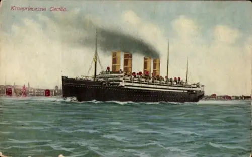 Ak Schnelldampfer Kronprinzessin Cecilie, Norddeutscher Lloyd Bremen NDL