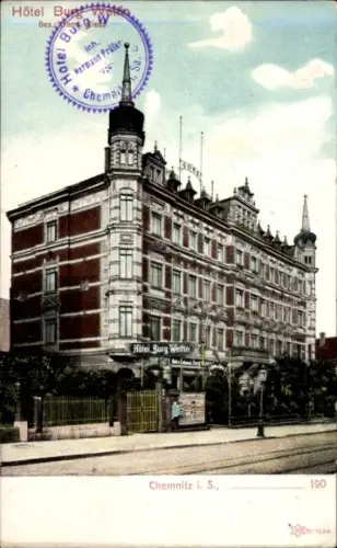 Ak Chemnitz in Sachsen, Hotel Burg Weltin,  Hermann Prüfer
