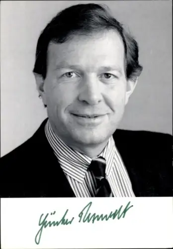 Foto Politiker Günter Rexrodt, Bundesminister für Wirtschaft, Portrait