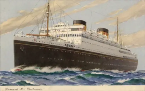 Künstler Ak Cunard Line, MV Britannic