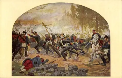 Künstler Ak Bleibtreu, G., Sturm auf St. Privat 1870, Gemälde im Zeughaus Berlin