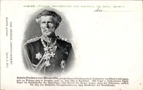 Ak Generalfeldmarschall Edwin Freiherr von Manteuffel