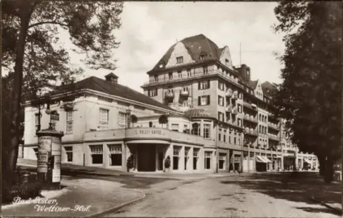 Ak Bad Elster im Vogtland,  Wettiner-Hof, Palast Kaffee
