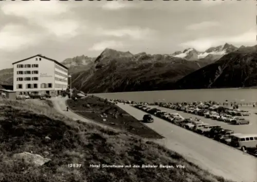 Ak Bielerhöhe Vorarlberg, Hotel Silvrettasee, Bieltaler Berge, Vbg.