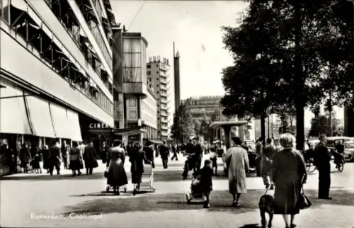 Ak Rotterdam Südholland Niederlande, Coolsingel, Passanten