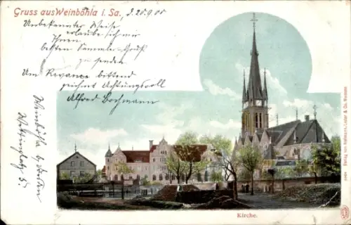 Ak Weinböhla in Sachsen, Kirche
