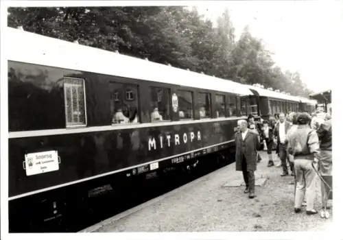 Foto Stollberg im Erzgebirge, Mitropa Waggon, DMV Sonderfahrt