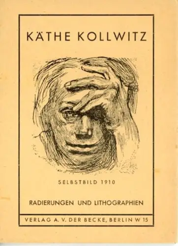 Set von 8 AK im Umschlag Kathe Kollwitz Selbstbild 1910 Radierungen, Lithographien Mutter mit Kind