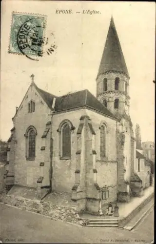 Set von 15 Ak Epone Yvelines,Épône - Église,Épône - Château etc.