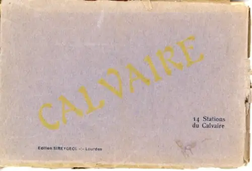 Album mit 14 Ak Calvaire