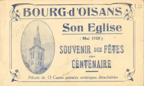 Album mit 12 heraustrennbaren künstlerischen Ak Bourg-d’Oisans