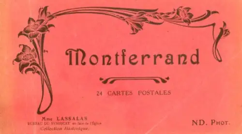 Album mit 24 AK Montferrand, verschiedene Ansichten